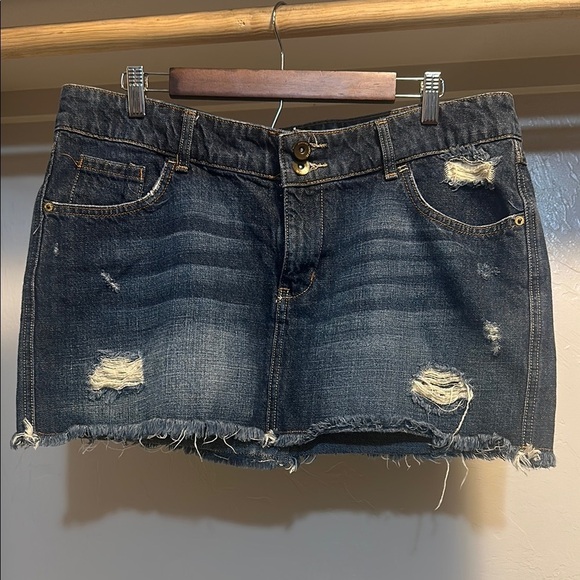 Mossimo Supply Co. Dresses & Skirts - Mossimo Supply Co Blue Gray Mini Skirt Casual